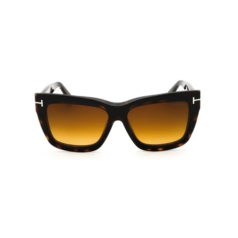 New Tom Ford FT6069-B 052 Tortoiseshell Magnetic Clip-On Square Glasses